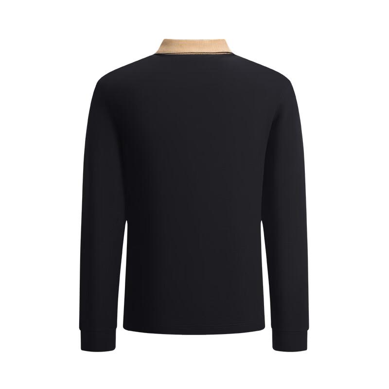 Navigare Men's Wool-Blend Long-Sleeve Polo Shirt