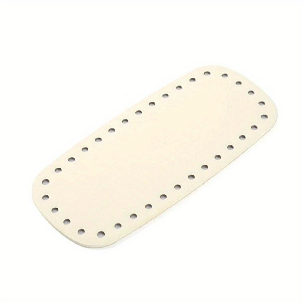 Oval DIY Handmade Purse Base Made of Faux Leather with Holes for Crochet Bag Bottoms, DIY Wallet Making