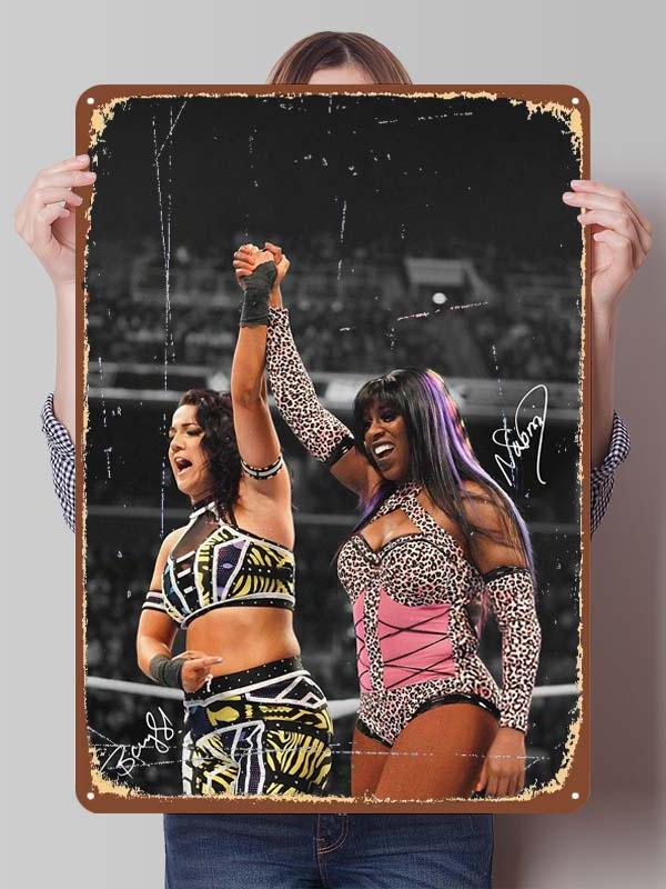 Bayley Alexa Bliss Metal Signs Wrestler Posters Room Decor Items Aesthetic Decoration Living Room Vintage Metal Plate Wall Art