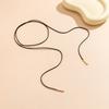 Einfache Lange Seilkette Choker Halsketten für Damen Trendiger Eleganter Schnürkragen 2026 Mode Schmuck Accessoires am Hals