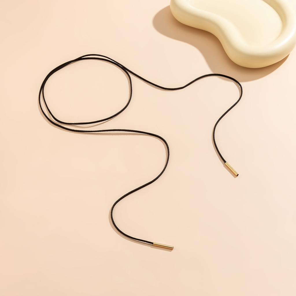 Einfache Lange Seilkette Choker Halsketten für Damen Trendiger Eleganter Schnürkragen 2026 Mode Schmuck Accessoires am Hals