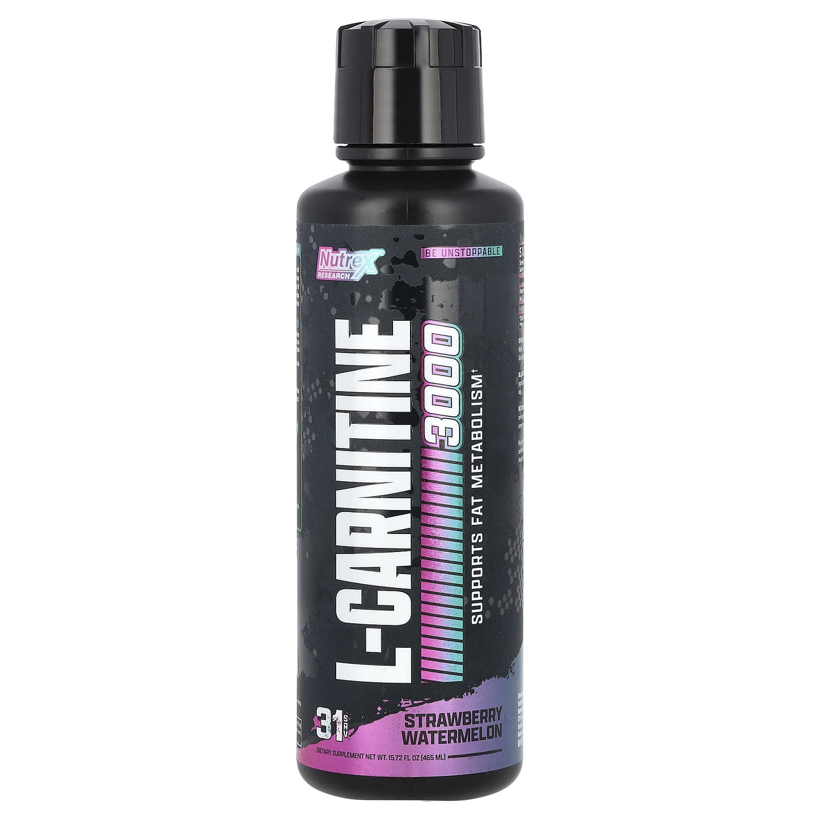 

Nutrex Research, L-Carnitine 3000, Strawberry Watermelon, 15.72 fl oz (465 ml)