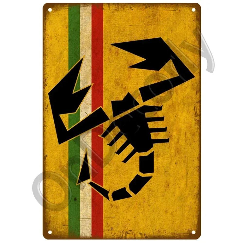 FIAT Garage Bar Metal Sign, Auto Brand Wall Decor 20x30cm