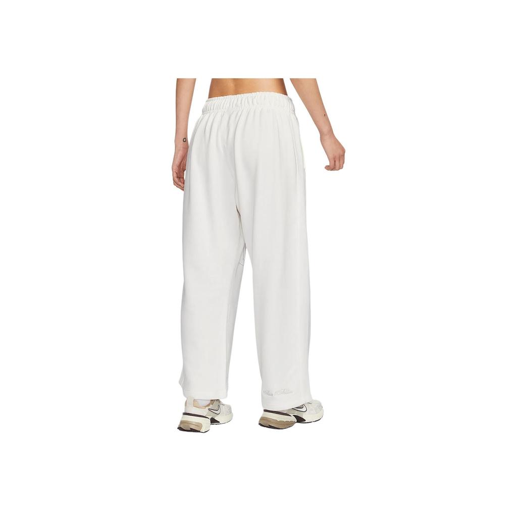 Nike Sportswear Casual Simple Straight Leg Lace-Up Knitted Sweatpants Women pants Sail-White HQ5884-133