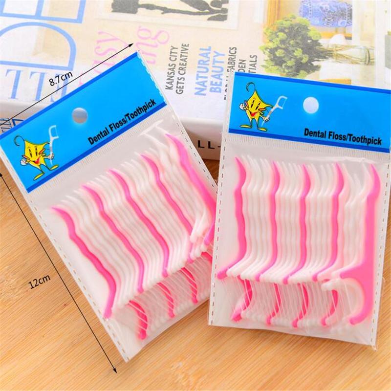 25pcs Dental Floss Interdental Brush Teeth Stick Too100pcs Disposable Dentathpicks Floss Pick Pick Oral Gum Teeth Cleaning
