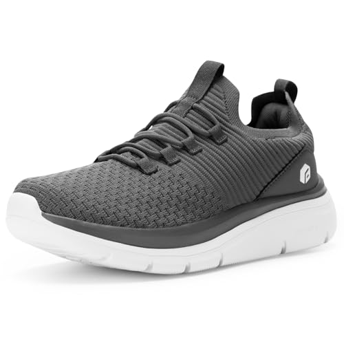 

FitVille Мужские Широкие Кроссовки, 2E/4E, Подошва на Платформе, Без Шнурков, Обувь для Ходьбы, Беговая Обувь, Обувь Без Рук, Легко Надевать и Снимать, Не Нужен U