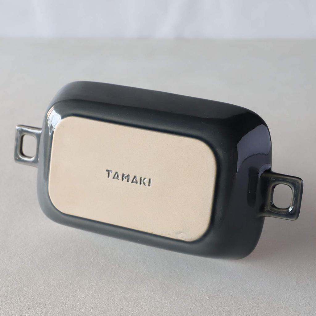 TAMAKI Rectangle Handle Gray Size 23 X X 385g Safe 12.5 4.2cm Microwave/dishwasher/oven T-932124