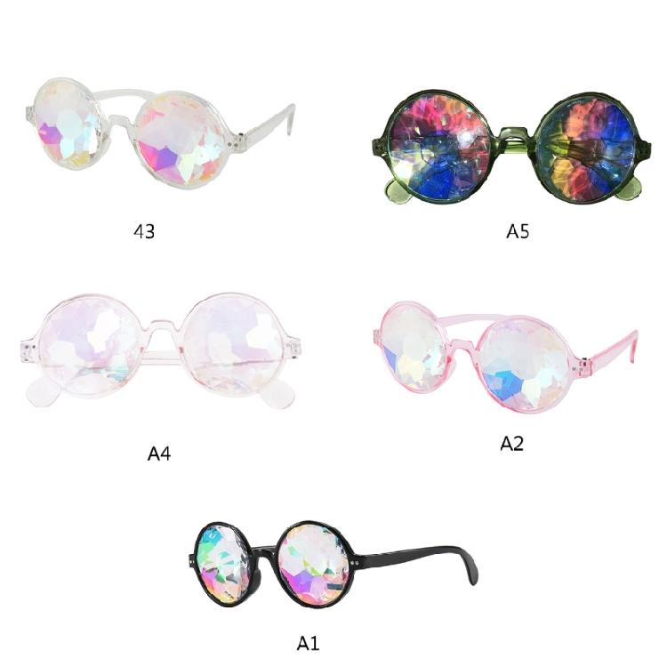 Kaleidoscope Glasses Rave Steampunk Goggles Kaleidoscope Sunglasses Unisex