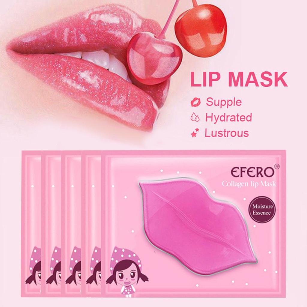 Crystal Collagen Protein Lip Skin Care Lip Mask Moisturizing Mask 5PCS/SET 10ML