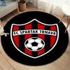FC Spartak Trnava Round Area Rug,Carpet Rug for Living Room Bedroom Sofa Playroom Decor,Non-slip Floor Mat