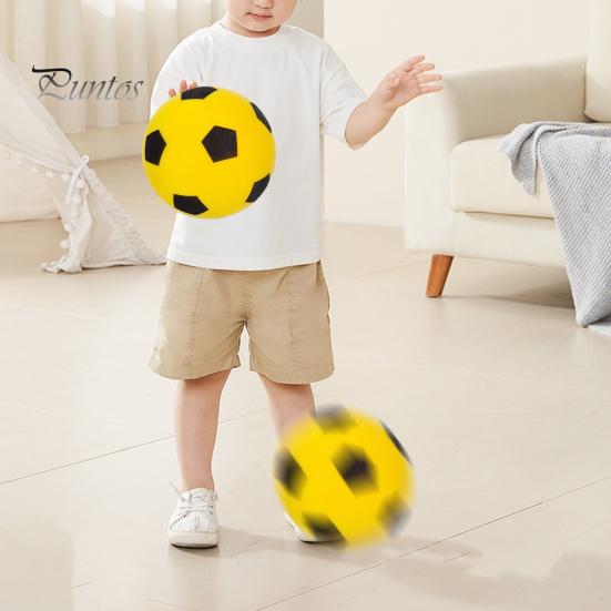 Soft Touch Silent Football Indoor Training Ball Elastic Playtime Foam Soccer Long-lasting Quiet Sports Gear for Children Safe Equipment For Kids