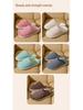Women's & Men's Anti-slip Plush Slippers - Silent and Warm Cotton for Elderly, Autumn/Winter Indoor Use, 2025 Collection.