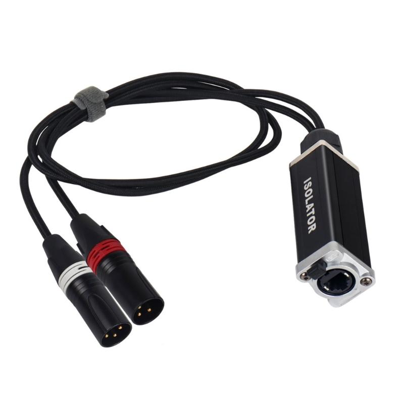

2 Port XLR Cable Extender Metal Sound Signal Boosters Suitable for Professional Studio and Live Performances Equipment