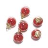 10Pcs Charms Quicksand Transparent Glass Ball 16mm Pendants Findings for Earrings Necklace Pendant DIY Jewelry Making Supplies