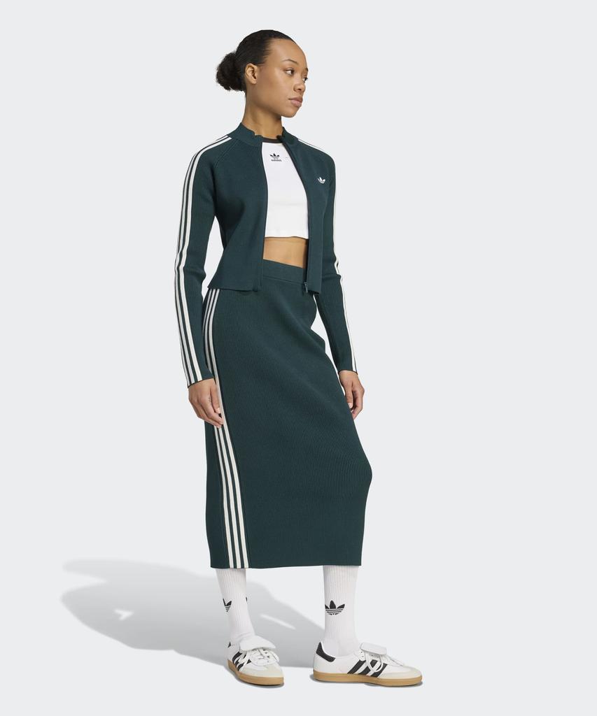 Adidas 3-Stripe Knit Skirt - Green / Jw2662