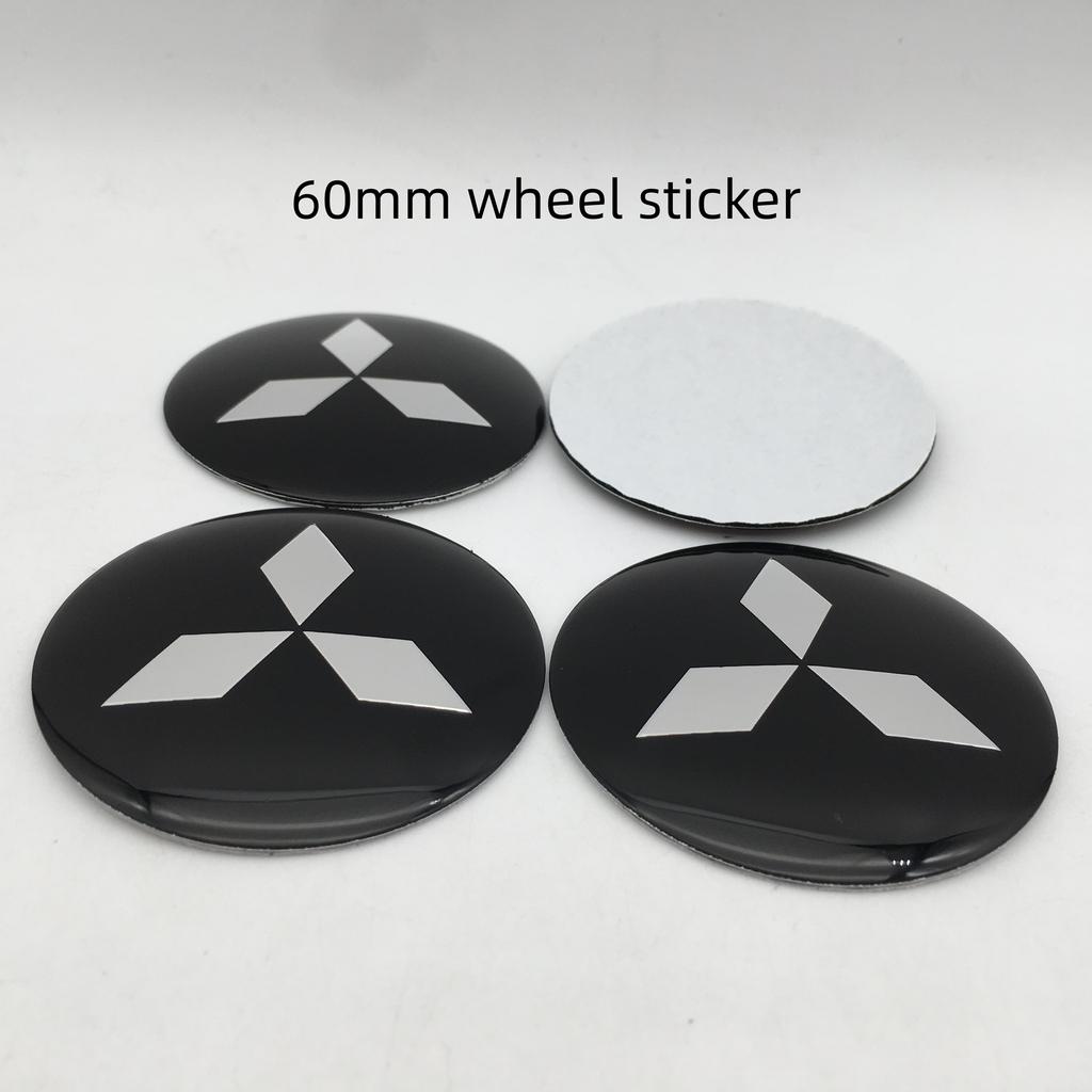 vdpc7 4pcs 56mm 60mm 65mm for Mitsubishi LANCER Car Wheel hub emblem Center Cap Badge covers sticker Decals styling auto Accessories