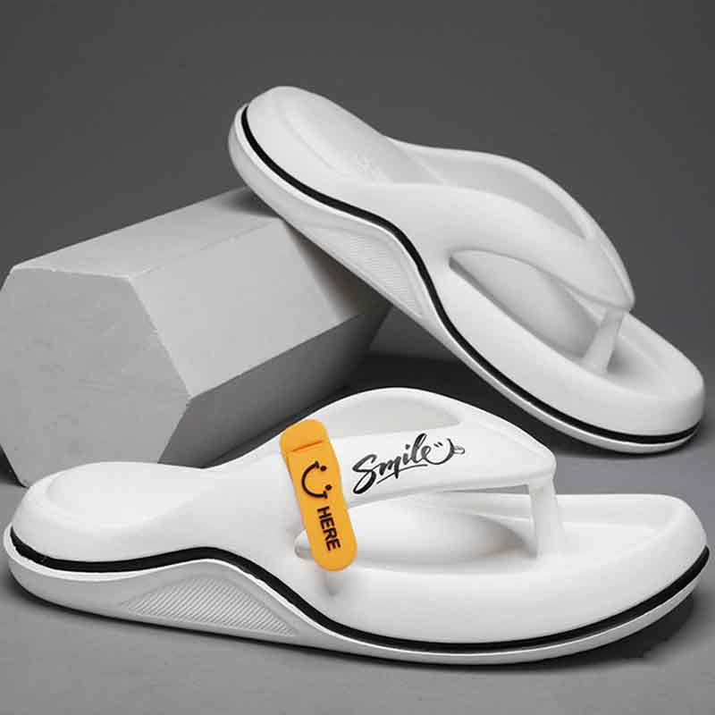 Summer New Korean Style Fashion Casual Men's Flip Flops Outdoor Beach Sandals Trendy Men's Slippers
