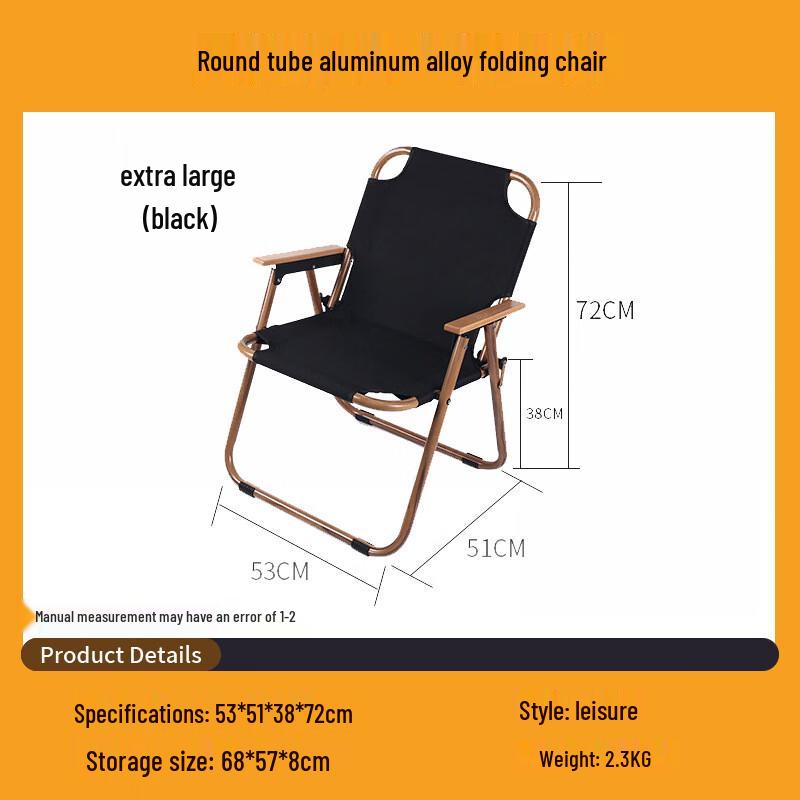 Portable Aluminum Kermit Folding Camping Chair