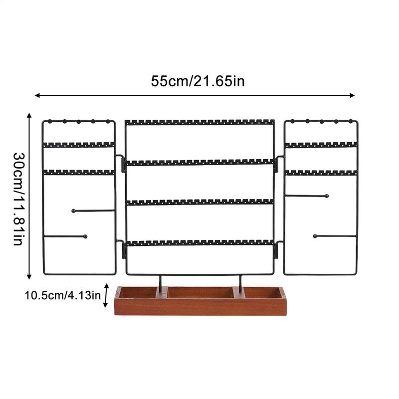 Necklace Holder Stand Earring Necklace Rack Jewellery Tower Storage Multifunctional Display Stand Women Ring Tray Large Capacity