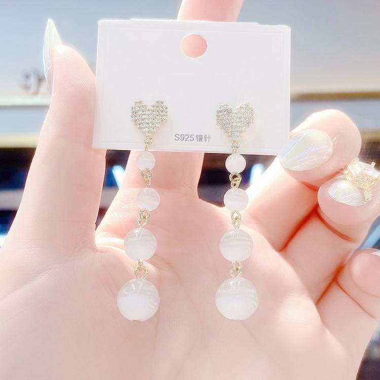 

Серьги с опалом «Любовь», длинные серьги с кисточками онлайн, новые модные женские серьги знаменитостей