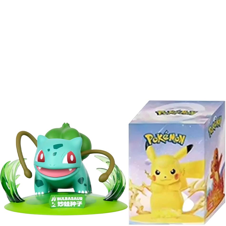 12Pcs Pokemon Action Figure Blind Box Pikachu Anime Models Desktop Decoration Kids Gift