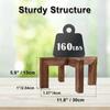 Pine Wood Flower Pot Rack Brown Wood Grain Cross Display Stand Tabletop Plant Shelf  Living Room