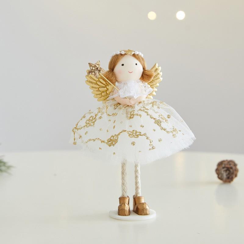 Cute Angel Girl Ornament Christmas Hanging Decor Tree Home Party Decoration Cartoon Style
