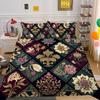 Set Biancheria da Letto per Casa Matrimoniale Copriletto Uomo Donna Stampa Paisley 3D Lussuoso Set Copripiumino in Poliestere