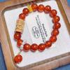 Red Agate Zhakilam Bracelet - Chinese Style Original DIY Design