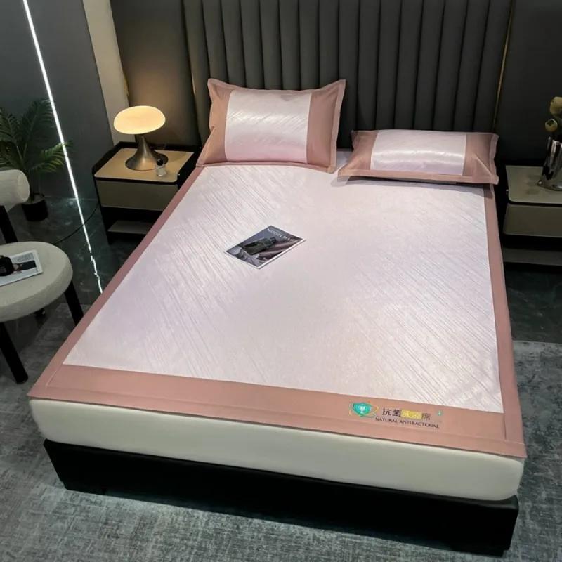 Jacquard Ice Silk Mat Bed Maternal and Infant Grade Ice Silk Summer Air Conditioning Mat Machine Washable