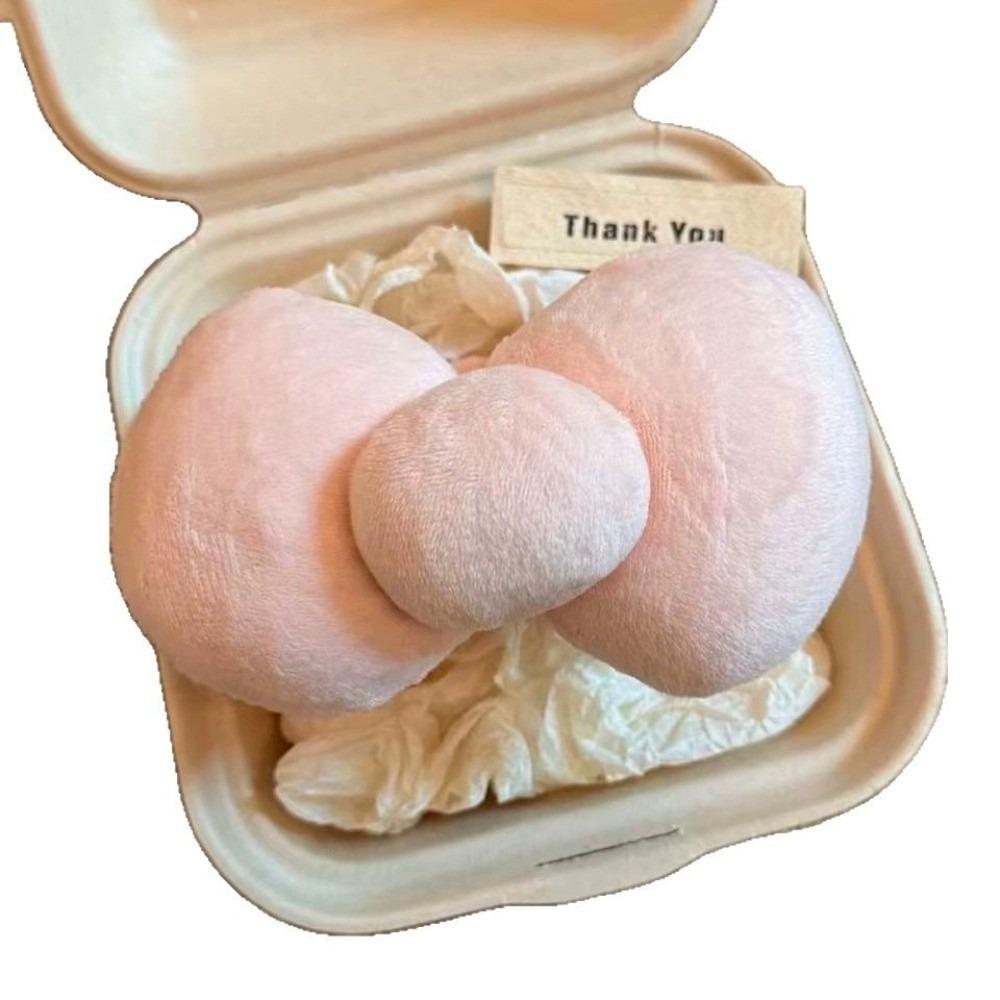 

New Extra Large Bow Hair Clip Twist Clip Filling Cotton Red Girly Hair Accessory Bow Headwear розовый