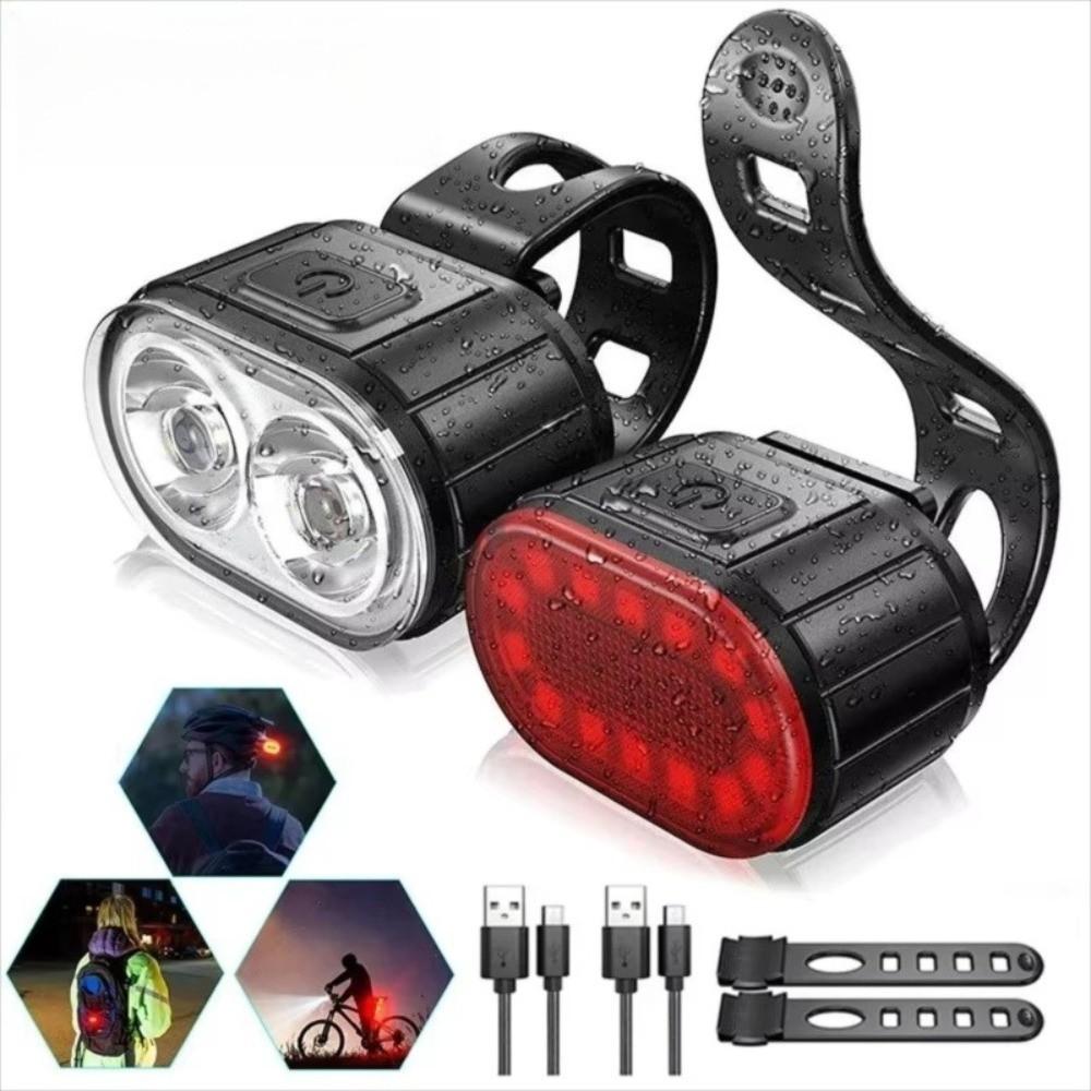 Easy To Install Bicycle Light USB Rechargeable Cycling Lamp New LED Bike Light Night Riding