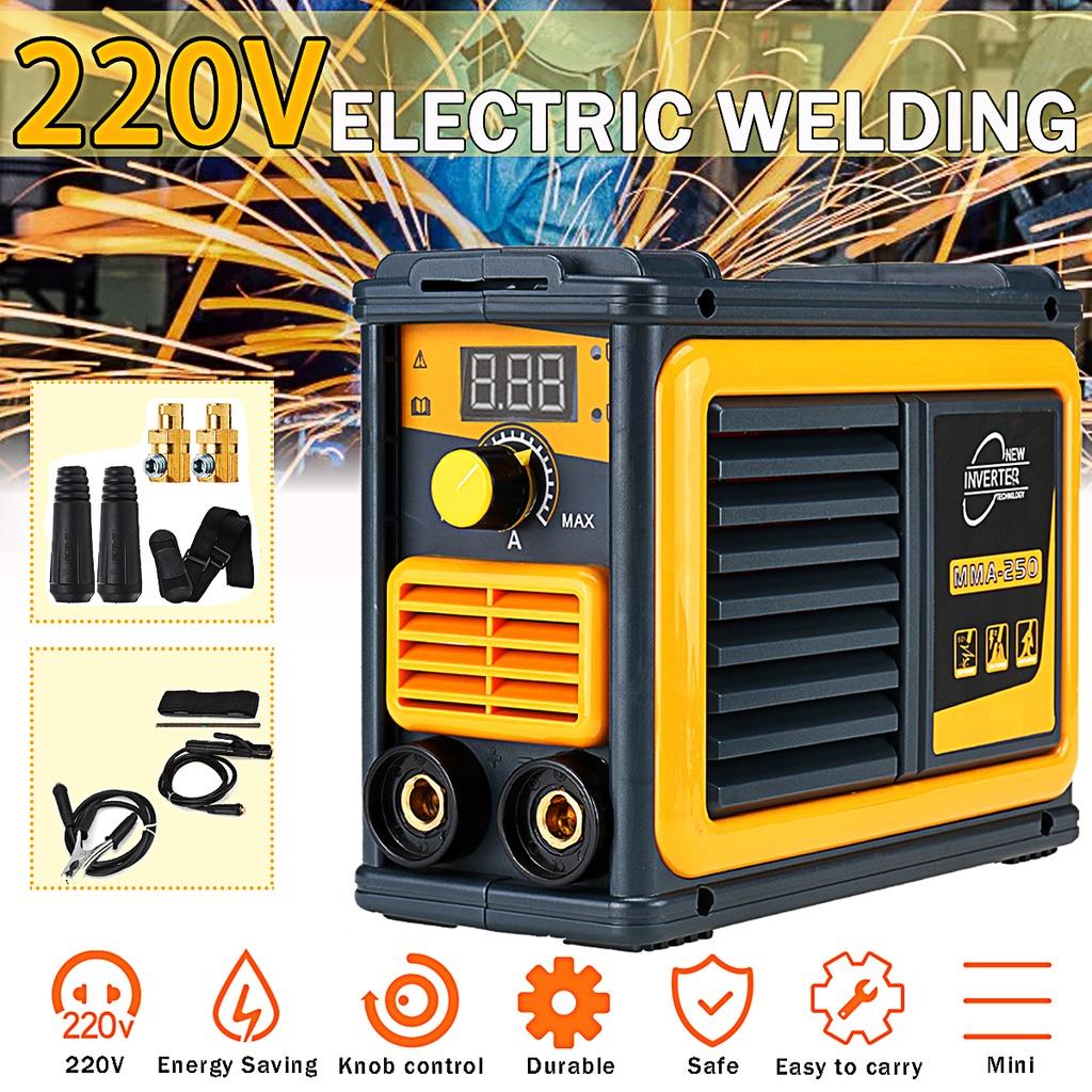 Máquina de Soldadura Eléctrica Inverter Arc IGBT Pantalla Digital MMA250 Soldadora para Trabajo de Soldadura DIY y Trabajo Eléctrico 220V