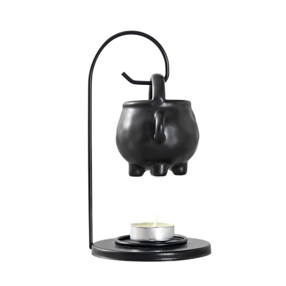 Multi-functional Aromatherapy Burner Handmade with Iron Hook Essential Oil Burner Decorative Hanging Pot Candle Heater Yoga