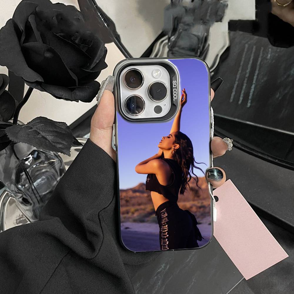 Fashion Becky G Mobile Phone Case For iPhone17, 16,15,14,13,12 Pro Max Black Candy Matte Shockproof Cover