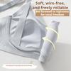 Seamless Front-opening Nursing Bra for Pregnancy Providing Support Preventing Sagging and Lightweight for Breastfeeding