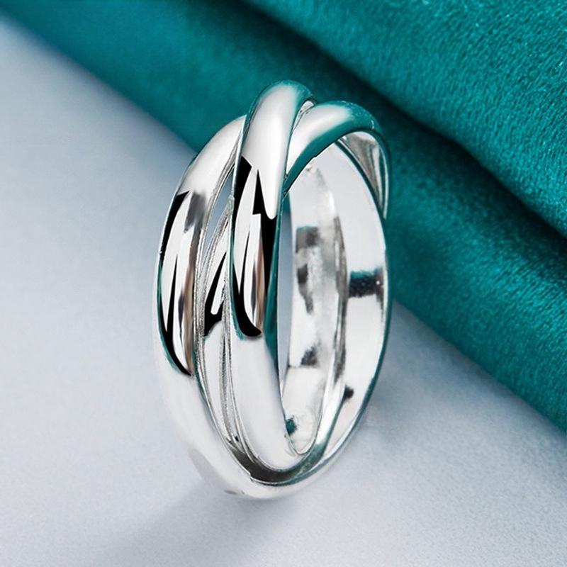 Glossy Three-ring Ring, Women s Fashion Jewelry no. 6