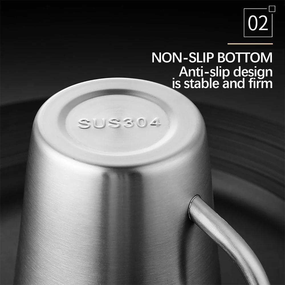 Caneca de Cerveja de Aço Inoxidável 304 Copo de Água Parede Dupla Anti Escaldante Caneca de Café 300ML Portátil Copo de Chá para Viagem Copo para Bebida de Café