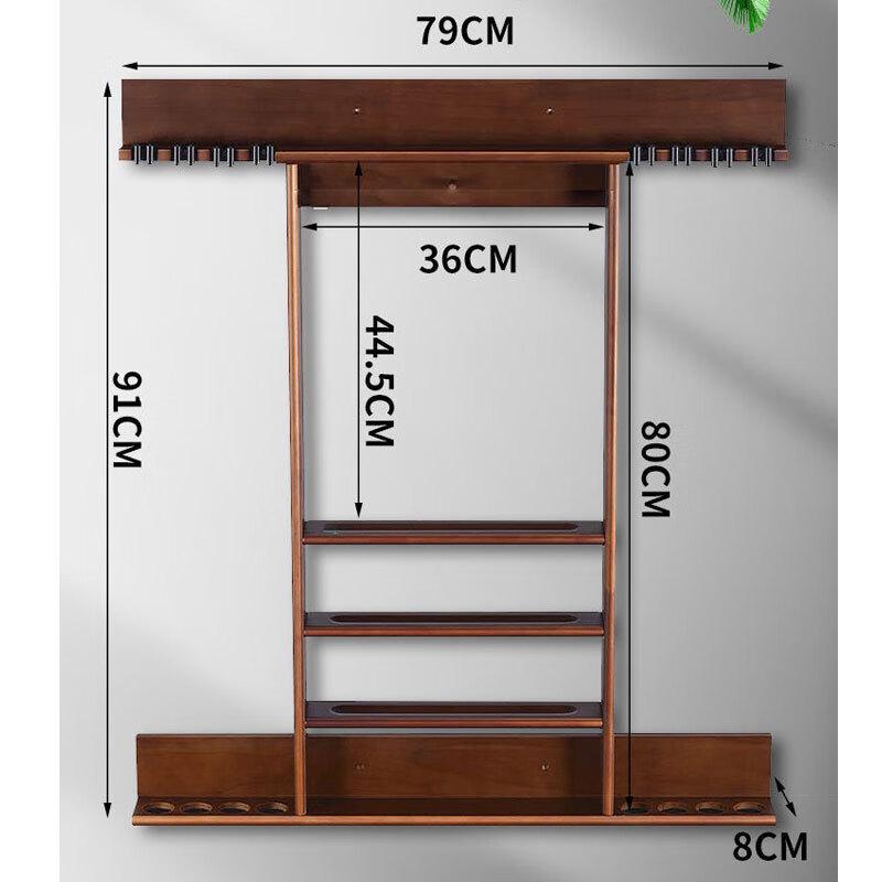 MR MOOSE Wall-Mounted Billiard Cue Rack