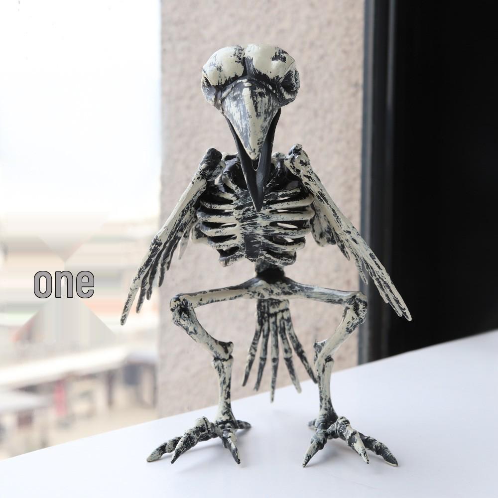 Halloween Skull & Skeleton Stake Set: 3-Piece Hand Bones & Head Decoration for Festive Props