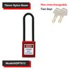 38mm Industrial Safety Padlock LOTO Lockout Nylon Engineering Shackle Personal Energy Lockout Direct Multiple Specifications 6