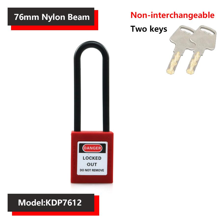 38mm Industrial Safety Padlock LOTO Lockout Nylon Engineering Shackle Personal Energy Lockout Direct Multiple Specifications 6