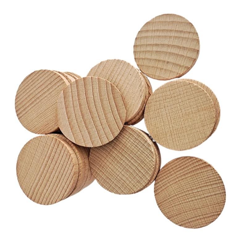 Unfinished Wooden Discs for Handmade Art Crafts Cutouts Ornaments Wedding Decors