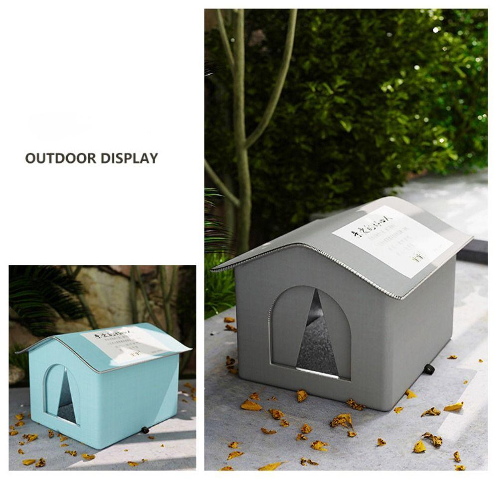 Foldable Insulated Cat House Warm Outdoor Pet Tent Portable Cooling Dog Cave  for Cats Rabbits Dogs