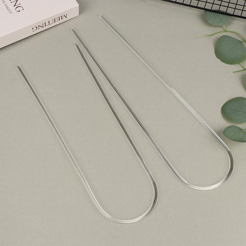 1/2Pcs Transparent U-Shaped Acrylic Vertical Garden Plant Stake Climbing Frame Durable For Indoor Vine And Flower Pot Support