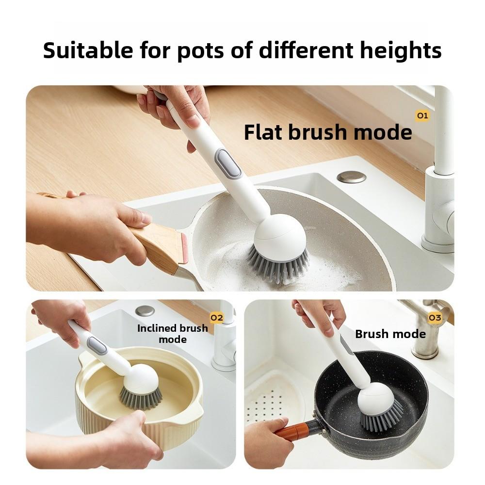 Hanging Dish Brush Rotatable Pot Scrubber Portable Dish Scrubber  Home Dishes