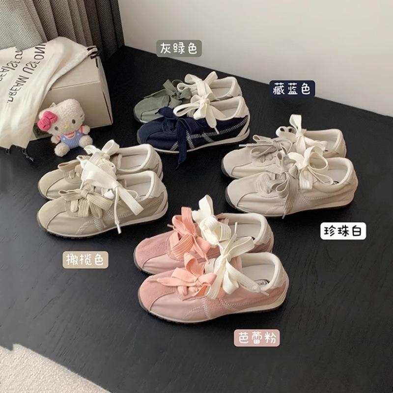 [sheii Su Yinyin] Inner heightening version~ Mandarin duck shoelaces low-top casual sports shoes women's German training shoes ballet shoes