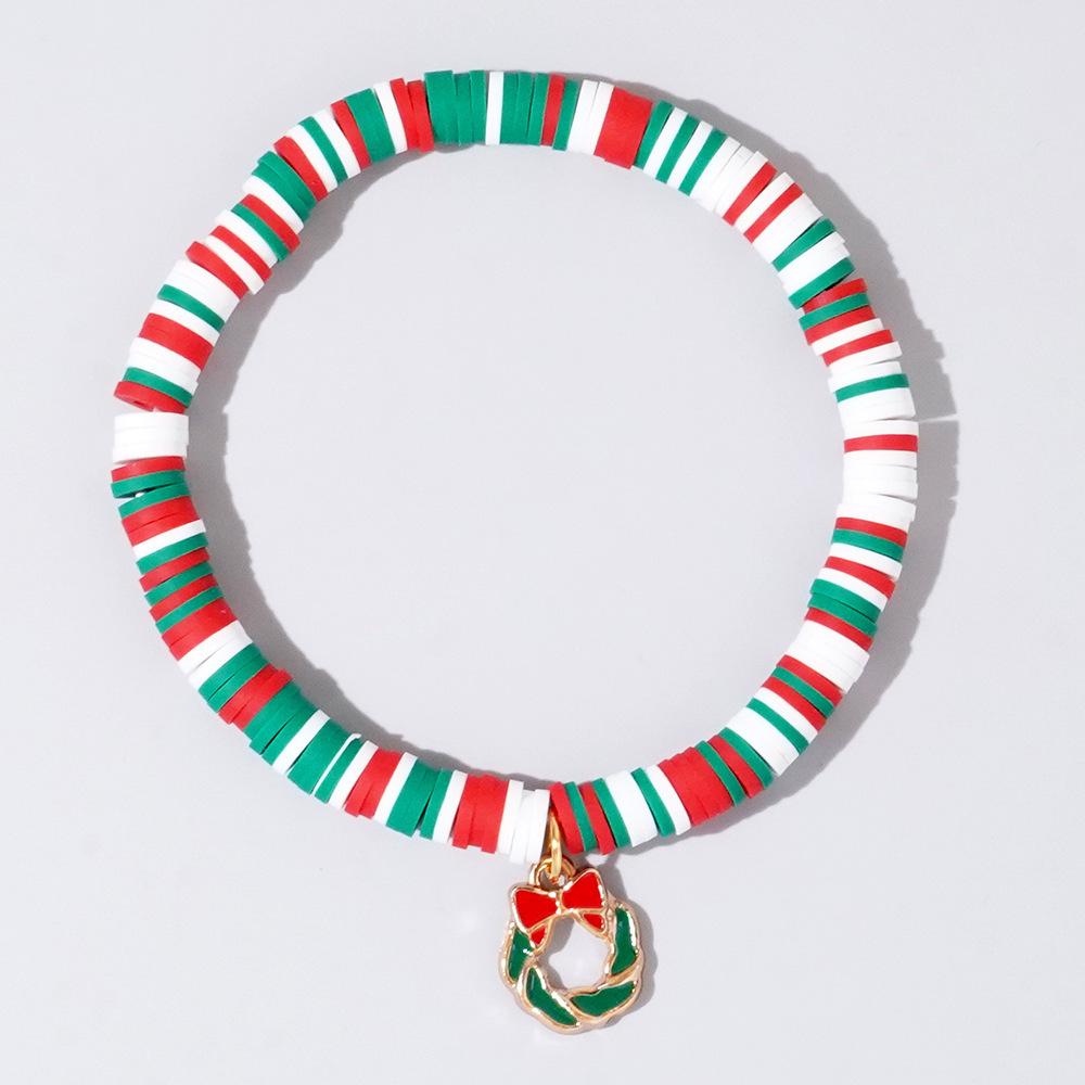 Women's Handmade Colorful Polymer Clay & Copper Bead Bracelet Set - Christmas Gift