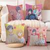 My Love Story with YamadaCushion Cover Soft Plush Fabric DoubleSided Printed Sofa Cushion Cover for All Seasons Home Decor Gift