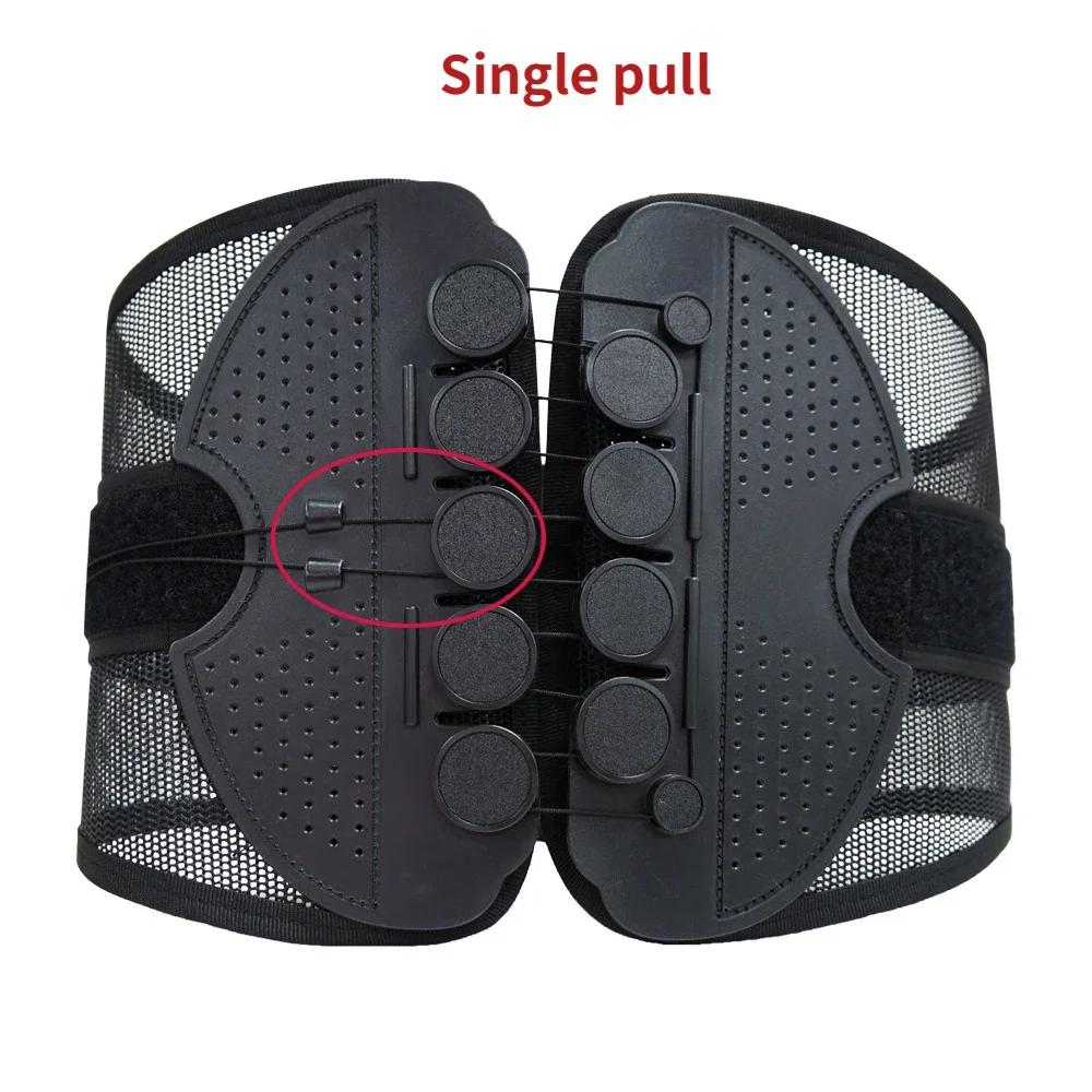 

New Double Pull Waist Brace Back Area Lumbar Support Corset Woman Man Waist Area Trimmer Belt Injury Muscle Posture Corrector Belt M
